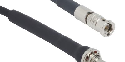 HD-BNC cable assemblies are pre-configured for the broadcast industry