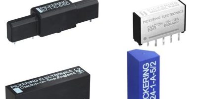 Farnell is shipping over 100 types of reed relays from Pickering Electronics 