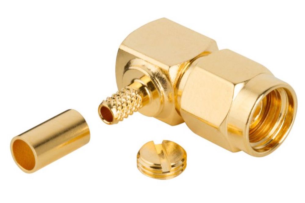 Right Angled Sma Plugs Extend Reverse Polarity Offering By Amphenol Rf