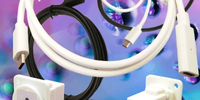 USB C male to female extension cable gets the white treatment from Cliff Electronics