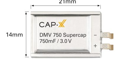Cap-xx has developed supercapacitor for IoT and batteryless devices