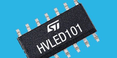 Integrated flyback controller boosts LED lighting, says ST