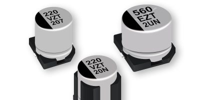 Hybrid capacitor from Panasonic Industry is AEC-Q200-compliant