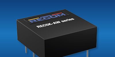 Recom releases K series DC/DC converters in miniature package