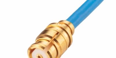 Micro coaxial cable has compact footprint for high density routing
