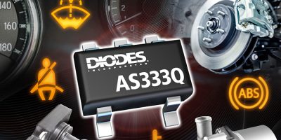 Diodes integrates input offset stabilisation in automotive op amp