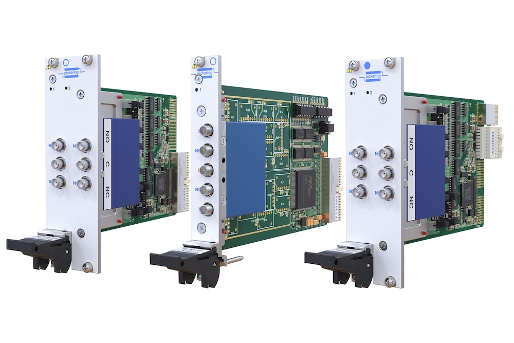 PXI/PXIe microwave relay modules address RF and microwave testing