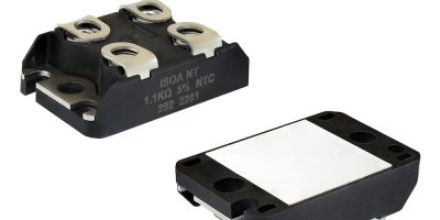 Vishay packages thick film power resistor in SOT-227 package
