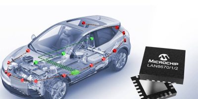 Microchip launches debut automotive-qualified 10BASE-T1S Ethernet devices