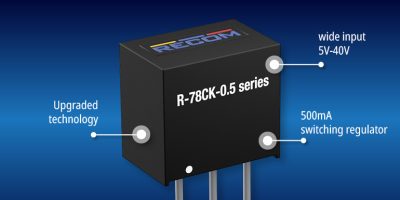 Recom extends R-78K switching regular input and temperature ranges