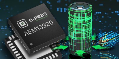 Energy harvesting PMIC handles two independent energy sources simultaneously