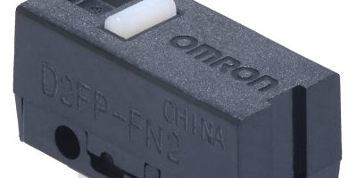 Rutronik offers Omron’s sub-miniature D2FP changeover switches