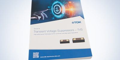 Sample kit for TVS diodes includes general purpose- and high speed models