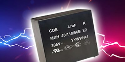 New Yorker adds Cornell Dubilier X2 class suppressor capacitors