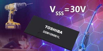 Toshiba unveils its first 30V N-channel common-drain MOSFET