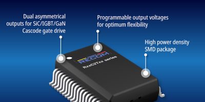 Regulated SMT DC/DCs are ideal for gate drive power