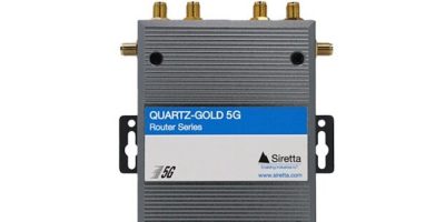 Siretta Quartz-Gold-5G routers support rapid data transfer for industrial IoT applications