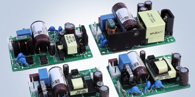 Industrial 10 to 50W power supplies from TDK feature low output noise, long field life and Class B EMI