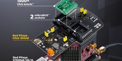 Shield enables Click boards to be added to Red Pitaya ‘Swiss Army Penknife’ engineering platform