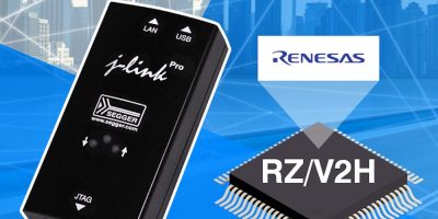 SEGGER announces that its J-Link debug probes now support the new RZ/V2H MPU from Renesas