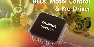 Toshiba releases motor control driver IC enhanced with built-in microcontroller and gate driver