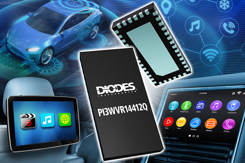 Automotive-compliant video switch from Diodes cuts BoM