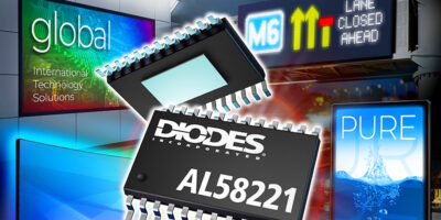 12-Channel LED driver from Diodes for digital signage and displays