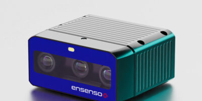 Stereo vision camera provides 3D information from a distance of approx. 20 centimetres