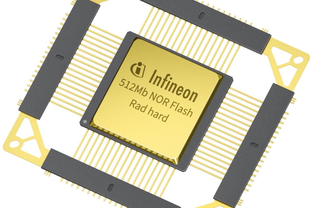 Infineon delivers industry’s first radiation-hardened-by-design 512 Mbit QML-qualified NOR flash memory