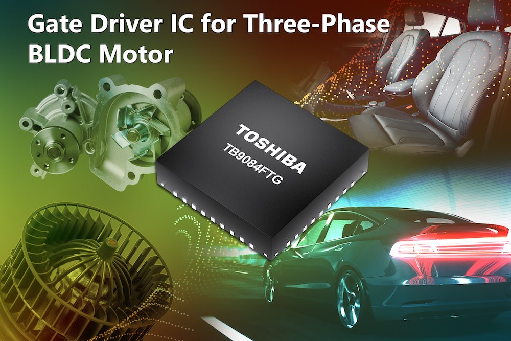 Toshiba now sampling automotive gate driver IC for brushless DC motors