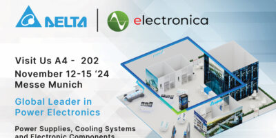 Delta showcases high-efficiency power and cooling solutions for cloud computing at Electronica 2024