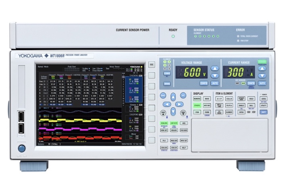 Yokogawa releases WT1800R series high performance power analyser