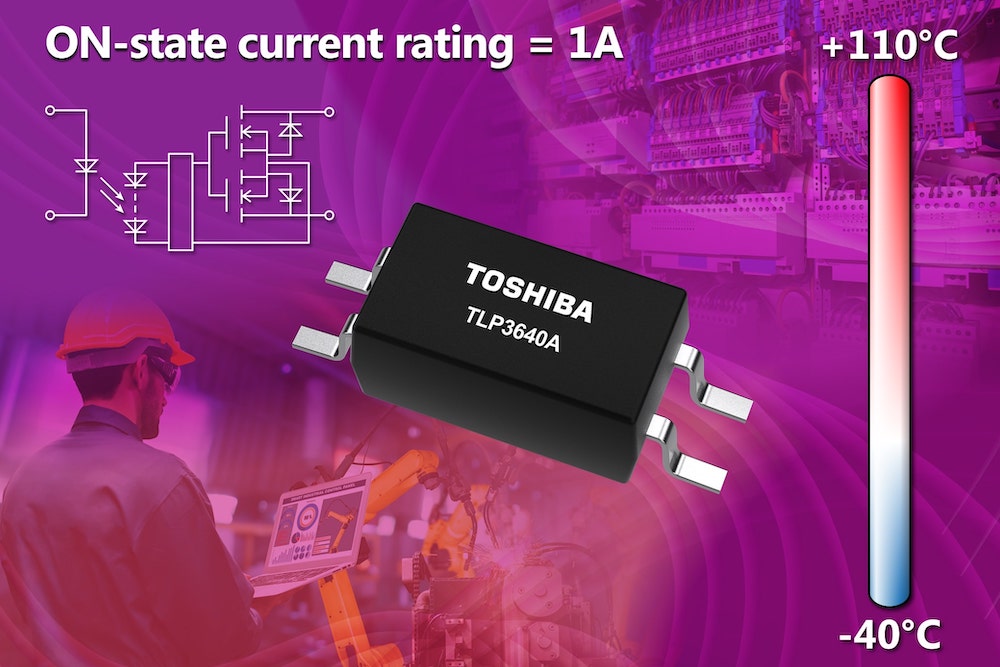 Compact photorelay from Toshiba, with high ON-state current and high-speed switching