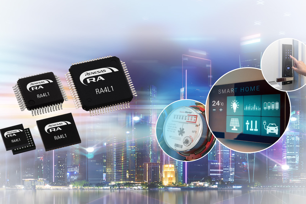 Renesas has announced ultra-low-power MCUs with capacitive touch, segment LCD and robust security