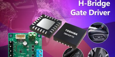 Toshiba releases automotive gate driver IC for brushed DC motors