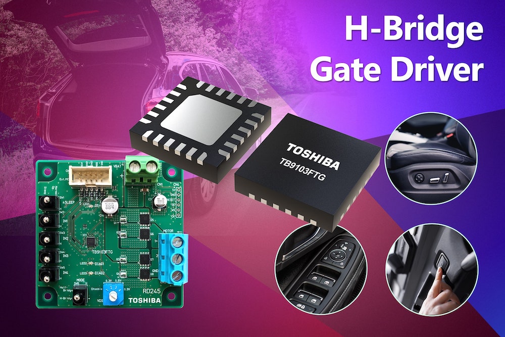 Toshiba releases automotive gate driver IC for brushed DC motors