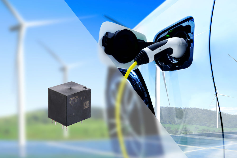 Omron reveals ultra-compact power relay for high-voltage battery safety