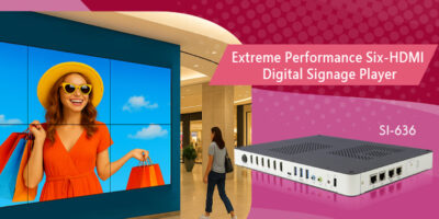Advanced digital signage player for video walls from IBase