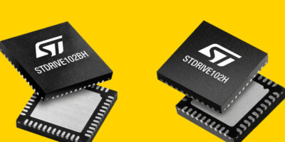 ST reveals new gate drivers featured for brushless control in cordless appliances, mobile robots….