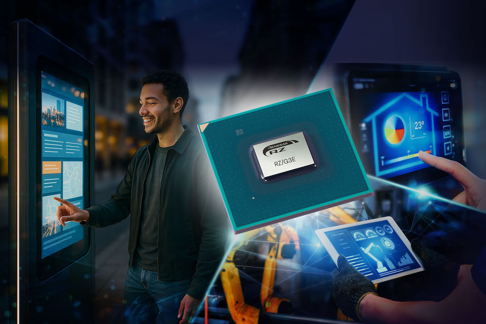 Renesas introduces 64-bit RZ/G3E MPU for high-performance HMI systems