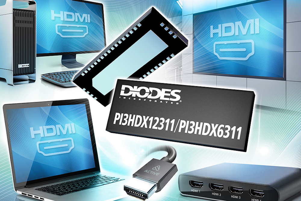 Quad-Channel, hybrid ReDrivers from Diodes for high-resolution video transmission