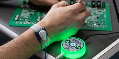 ESD mini monitor with illuminated status display available from Inelco Hunter