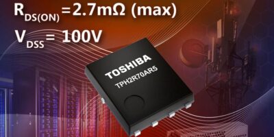 Toshiba launches 100V N-channel power MOSFET