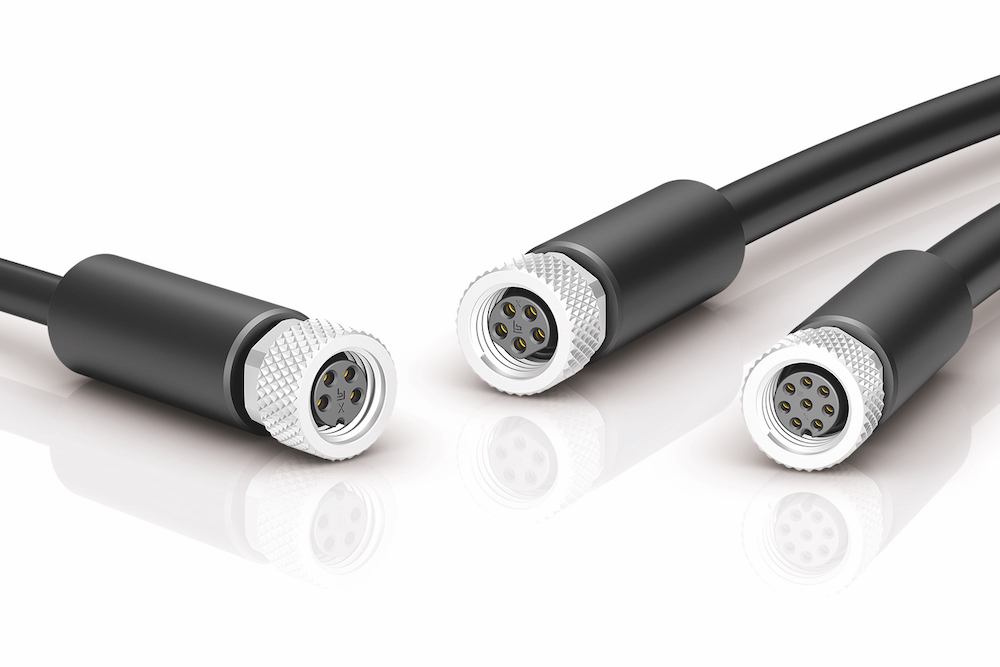 binder expands M8 portfolio with 360° shielded cable connectors