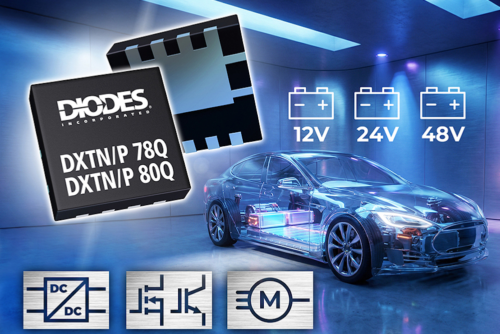 New ultra-low VCE(sat) NPN and PNP bipolar transistors from Diodes