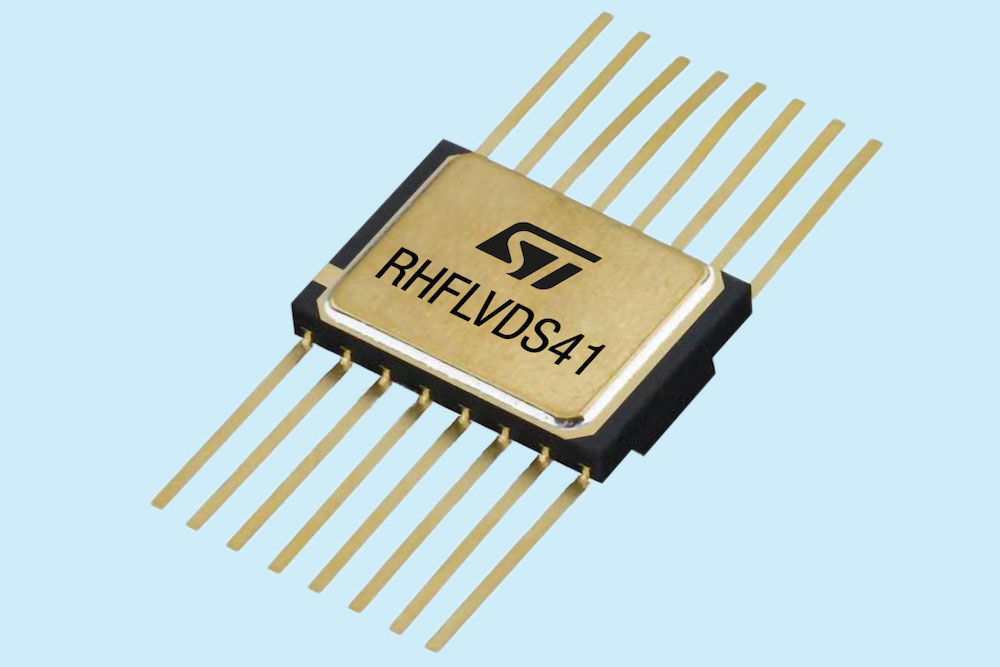 ST’s space-grade driver supports high-speed data and low-voltage logic