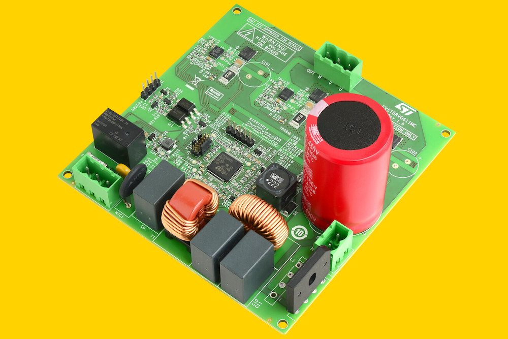 ST introduces GaN motor-control reference design for appliances and industrial drives