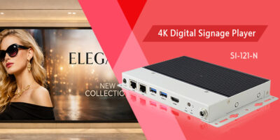 Ibase announces new fanless 4K digital signage player