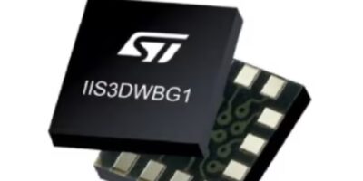 ST’s wide-bandwidth 3-axis vibration sensor saves space, energy, and BoM