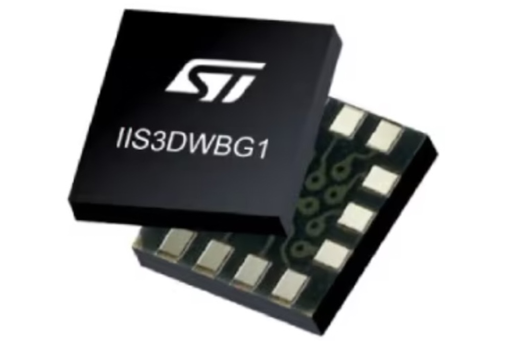 ST's wide-bandwidth 3-axis vibration sensor saves space, energy, and BoM